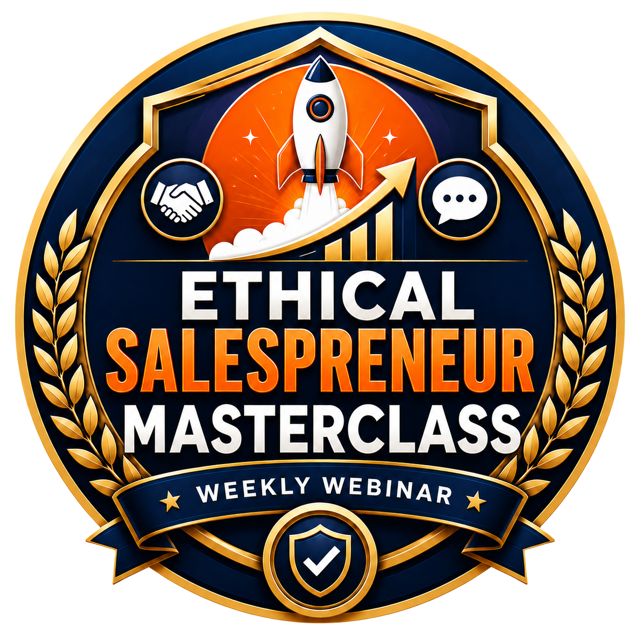 Ethical Salespreneur Masterclass — Weekly Webinar badge